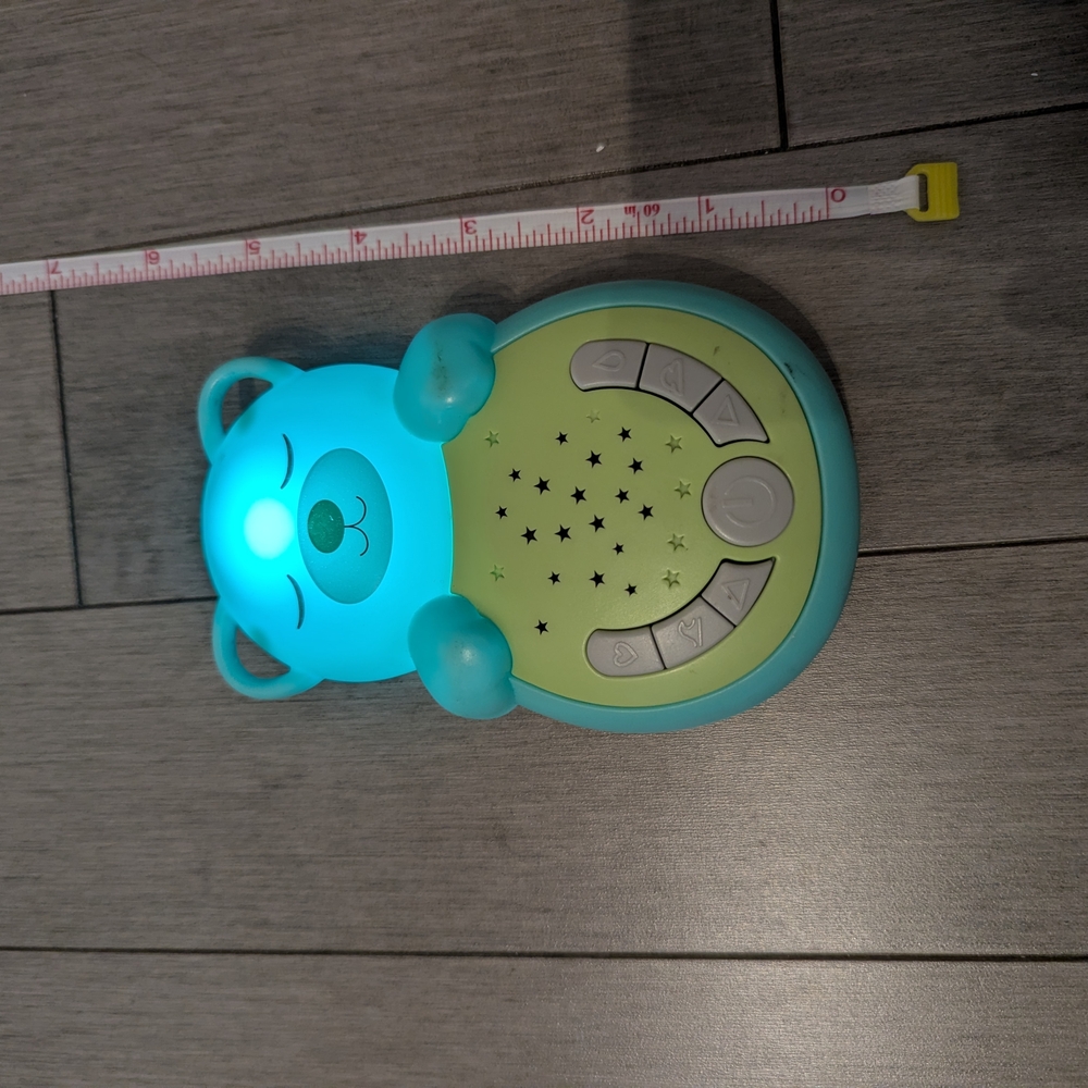 Cloud B Bear Night Light - Aqua and Lime